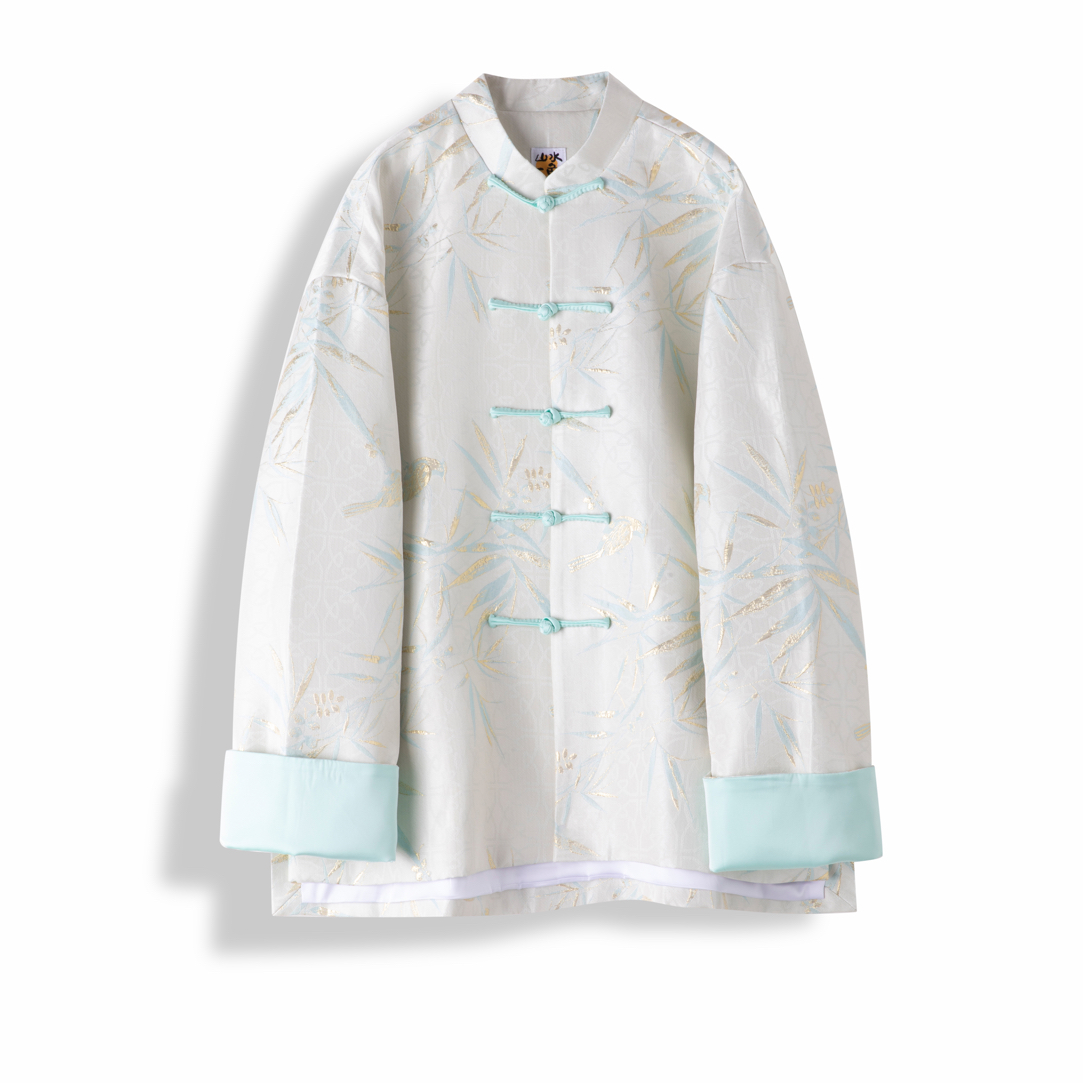 山水一色 中式唐装 穿林打叶