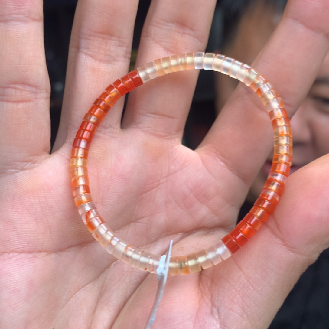 南红玛瑙手串未镶嵌锦鲤药片手串卡4