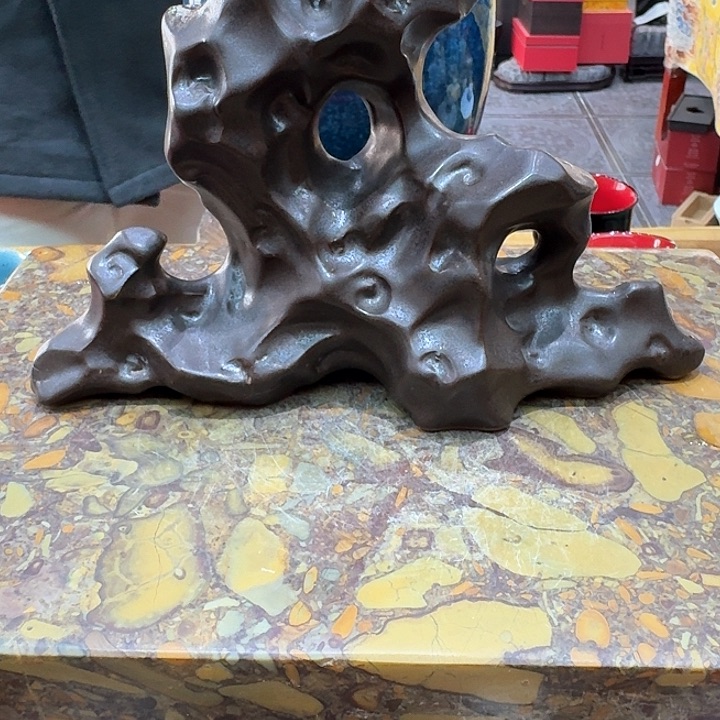 太湖石陶烧摆件。。。品茗