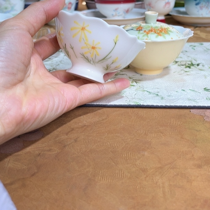 【闪购商品】余**姐雏菊杯➕桂花盖碗哈哈哈