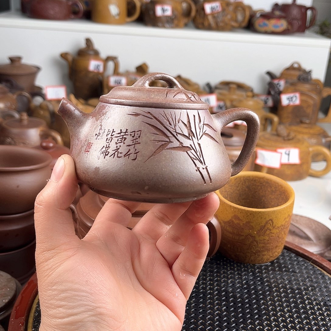 紫泥茶壶宜兴紫砂