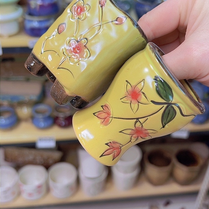 红陶陶瓷花盆当场满12包邮