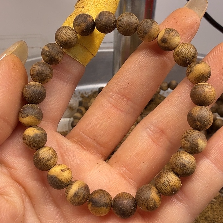 沉香沉香碎屑【梅子家】0.8mm单圈花珠5克放一