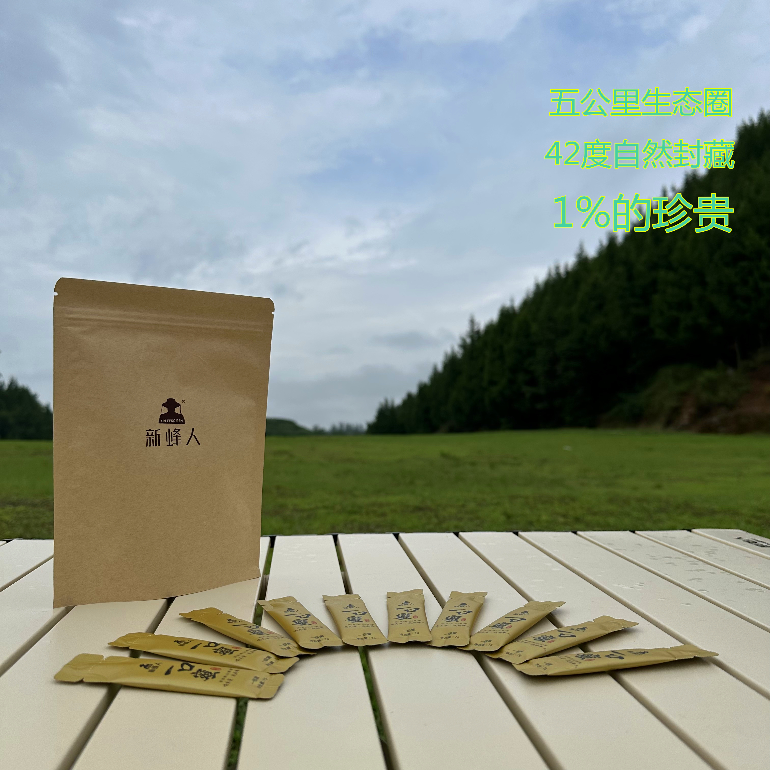 【新蜂人】原始生态纯正天然土蜂蜜便携百花蜜一口蜜