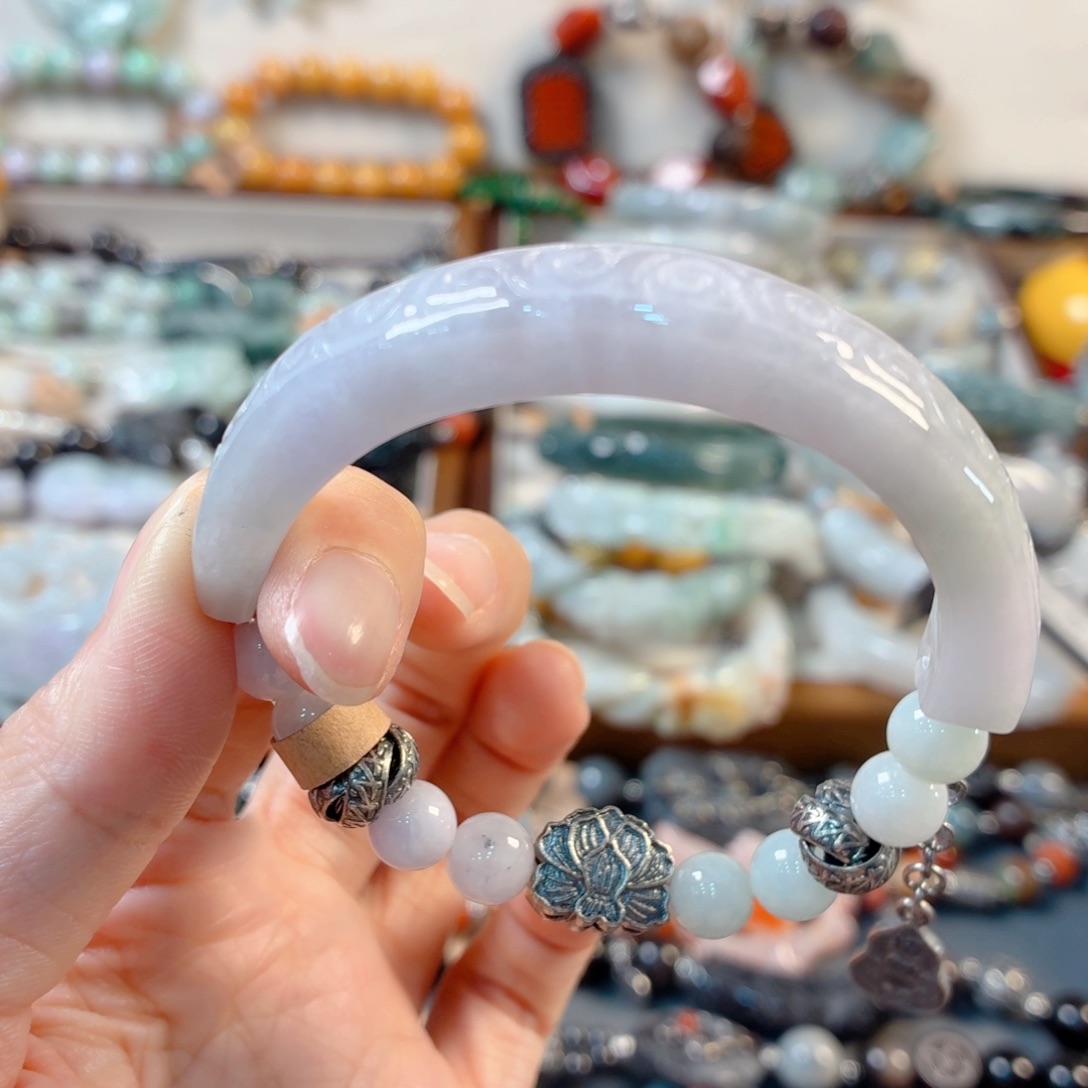 林***夕未镶嵌手链翡翠手串