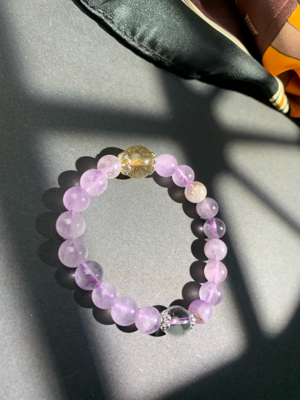 阴历4/5月（天然紫水晶平衡手串）松柏珠宝 多样性发货一条