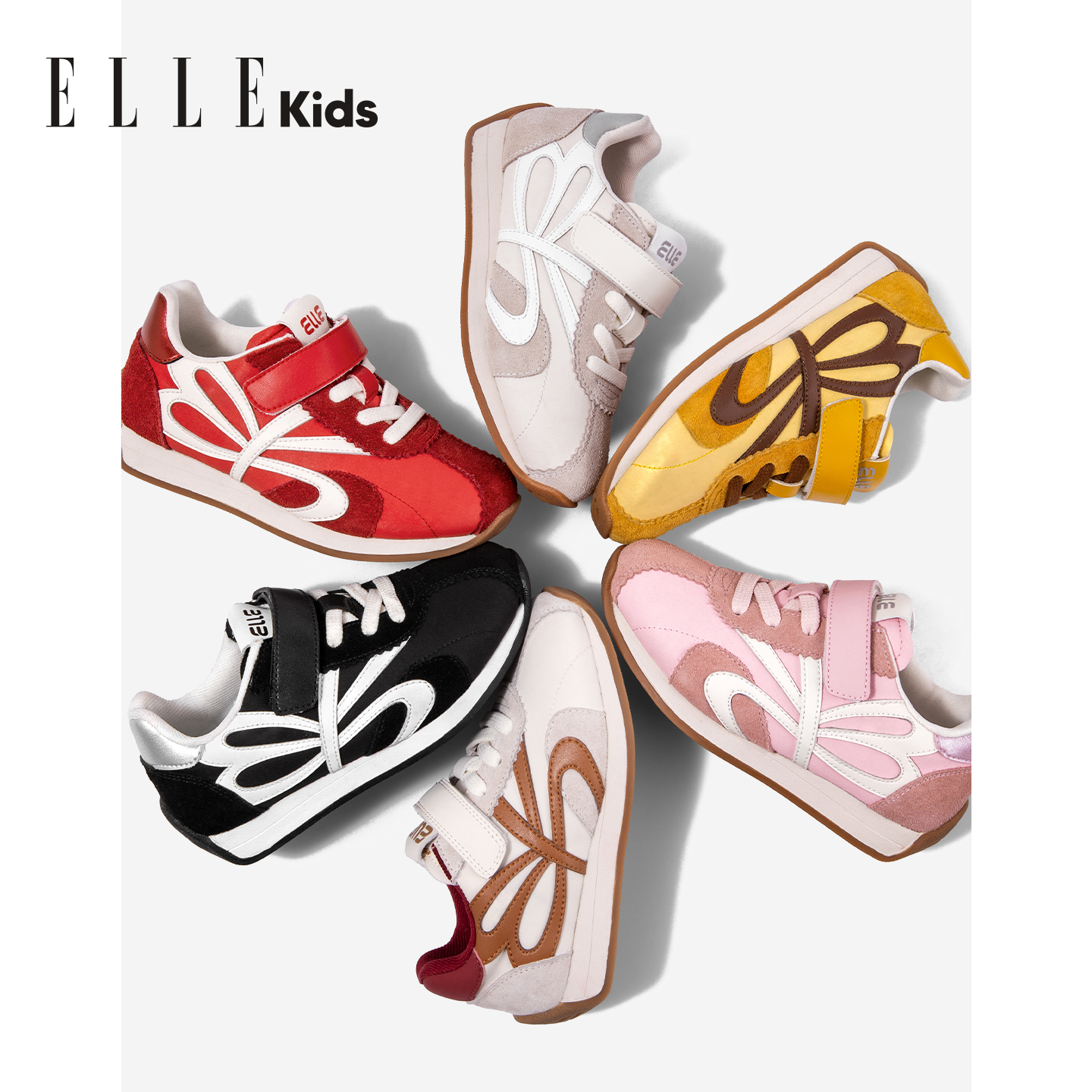 ELLE KIDS儿童运动鞋秋季新款儿童时尚休闲鞋男孩女孩软底跑步鞋