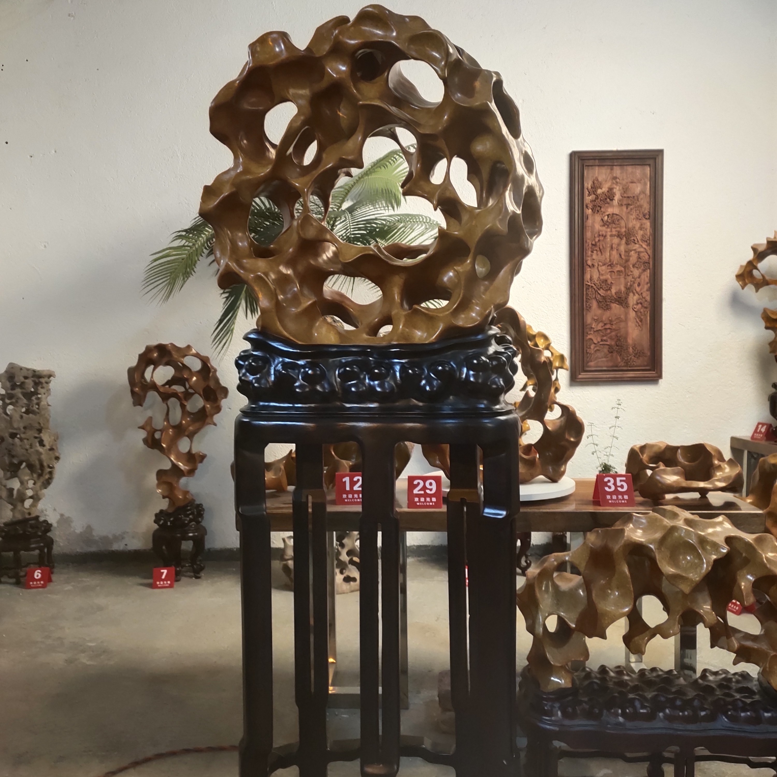 北丹石太湖石玲珑石中式玄关摆件