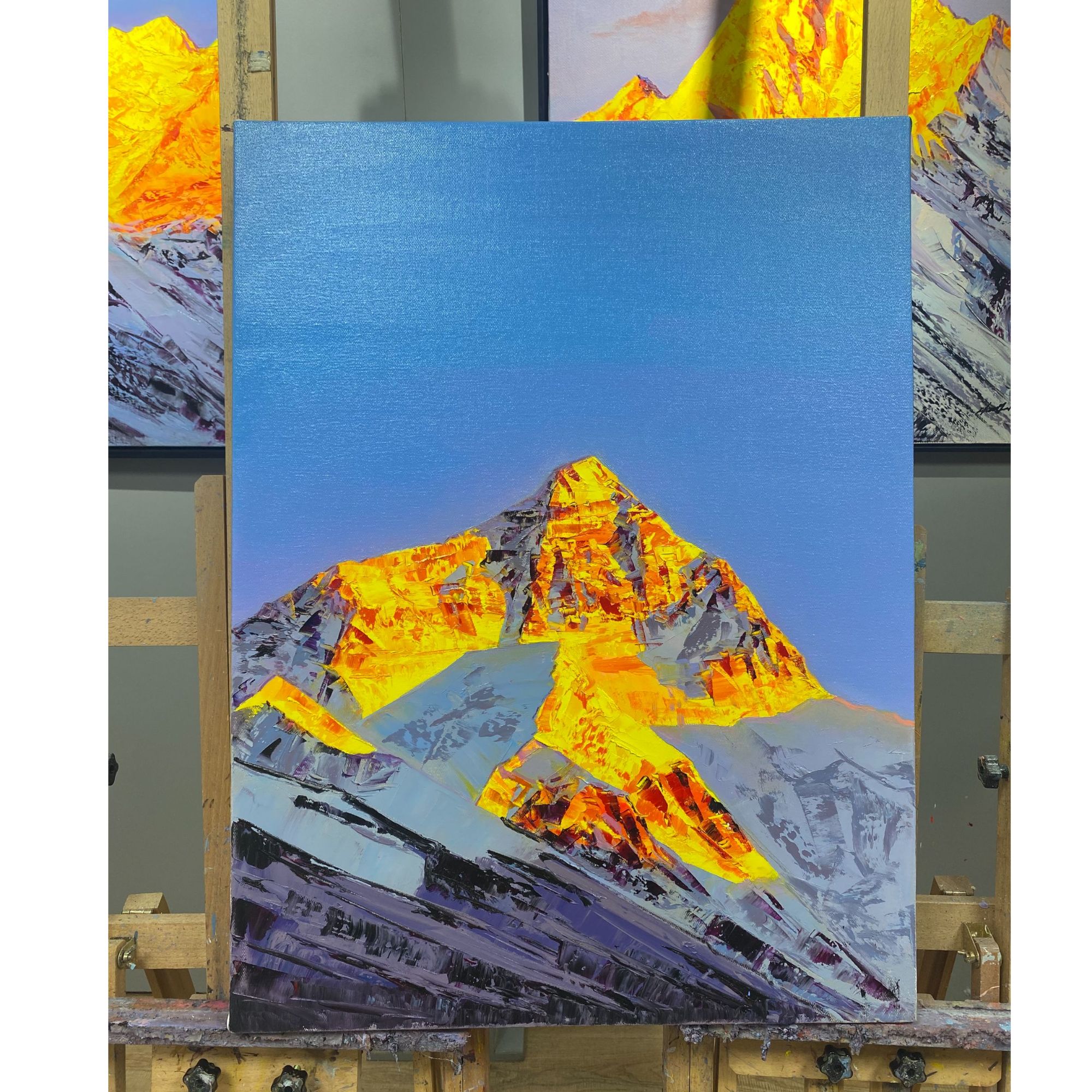 日照金山/油画/画芯60*80cm