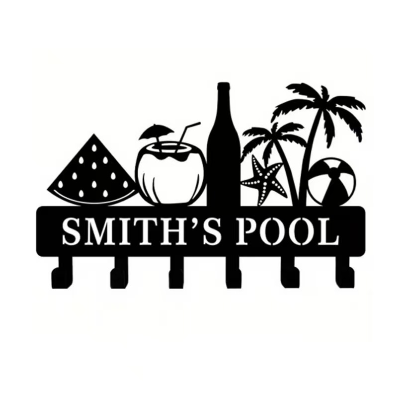 （尾货）家居装饰金属挂钩墙壁置物架工艺品