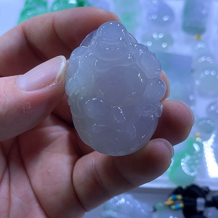 翡翠未镶嵌颈饰天然翡翠A货吊坠