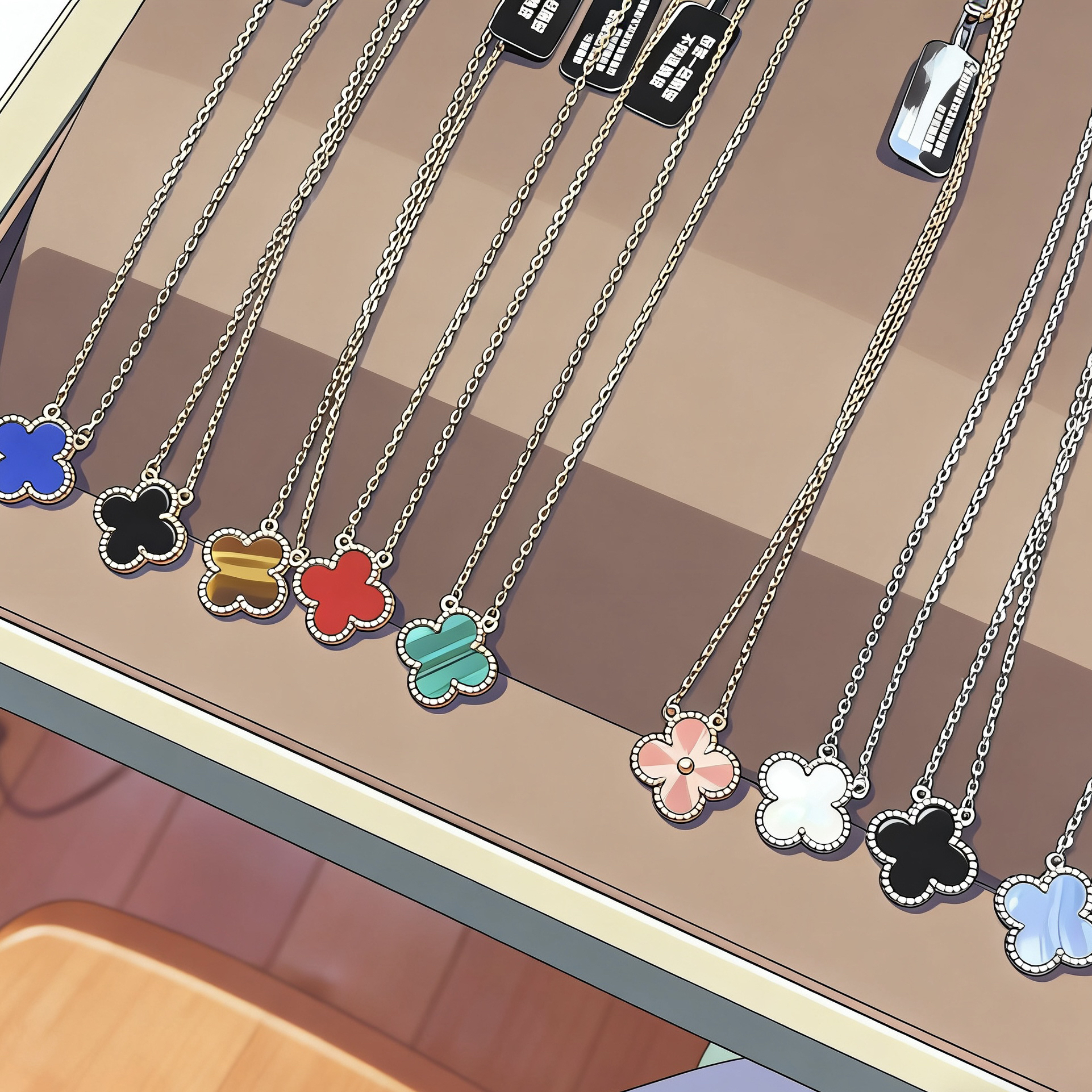 坠链均925银 四叶草银项链女轻奢百搭情人节礼物