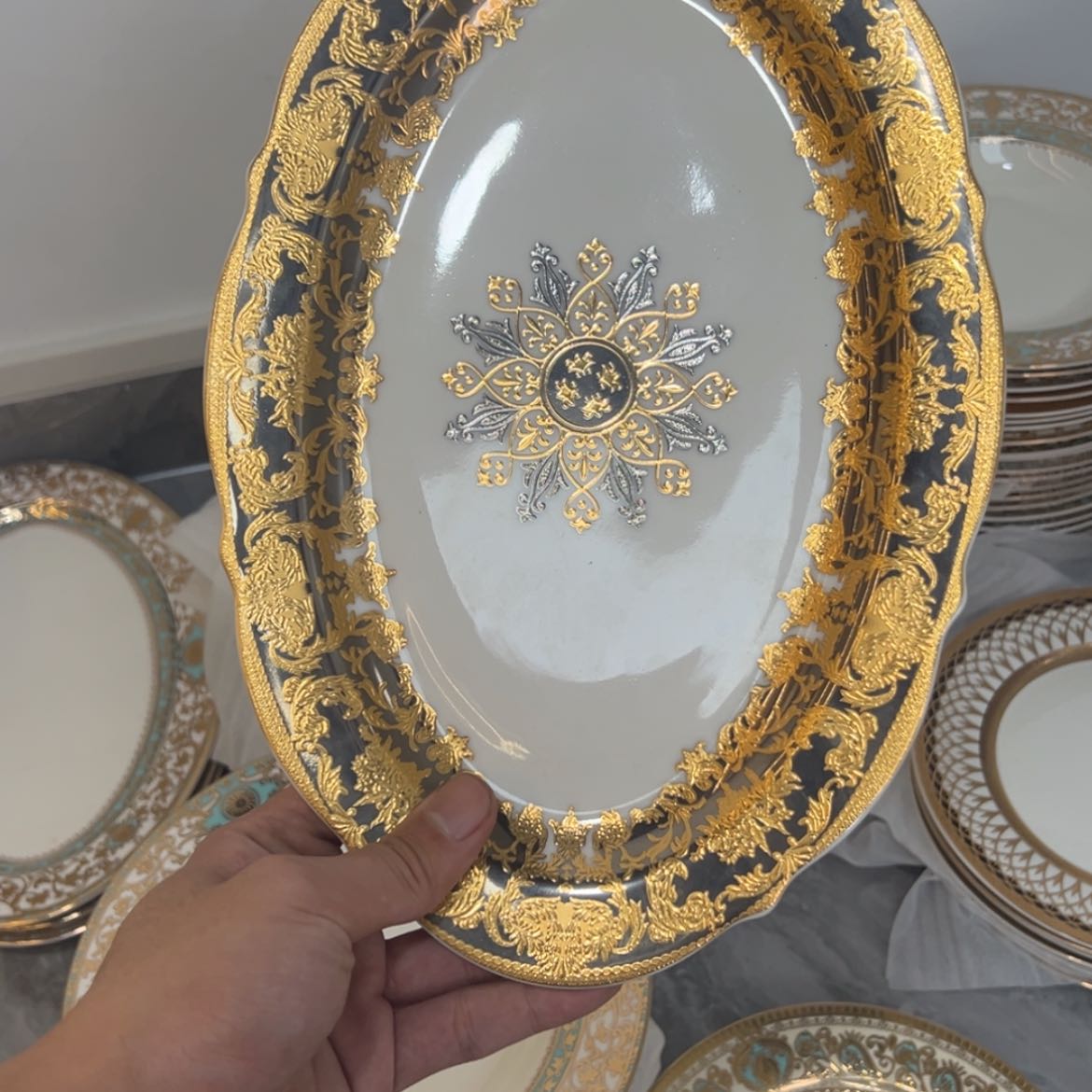 【闪购商品】瓷片12寸鱼盘一个一单福利价