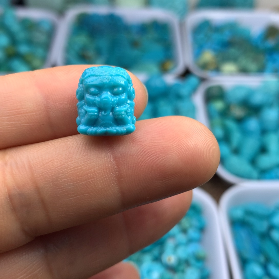 绿松石未镶嵌吊坠(不含链)14×12×10