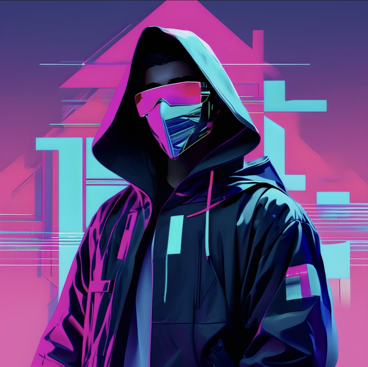 冬季扎染三条杠连帽羽绒服 潮牌冬季拼接刺绣时尚百搭18699/B12