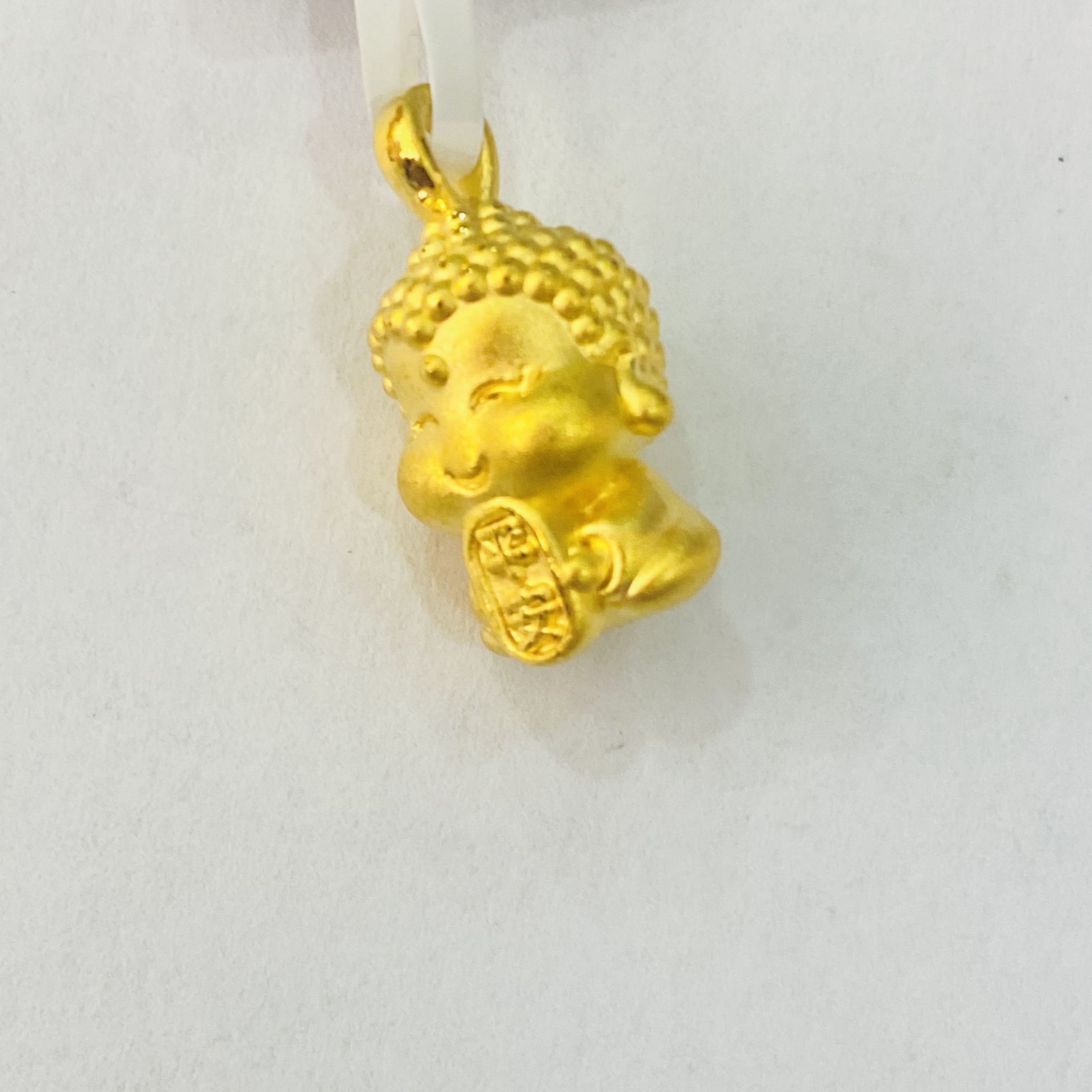 【陈晨专享】足金999饰品 平安小佛吊坠 1.19 GP