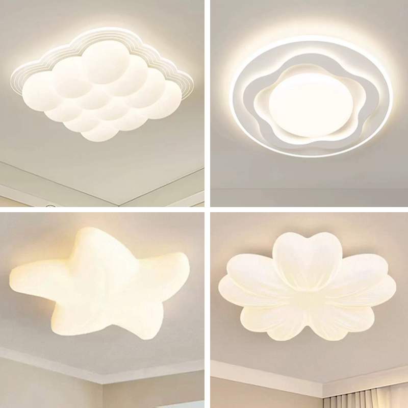 2025年新款卧室灯奶油风主卧室吸顶灯现代简约中山全光谱书房灯具