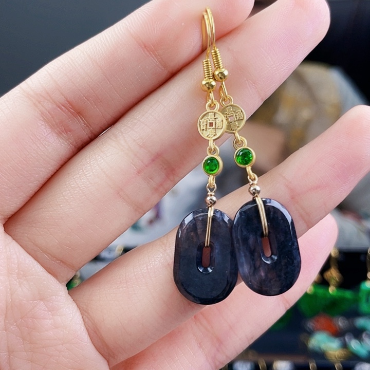 翡翠耳饰未镶嵌饰品