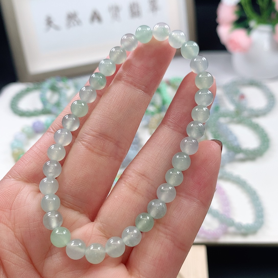 翡翠未镶嵌手链5.8mm