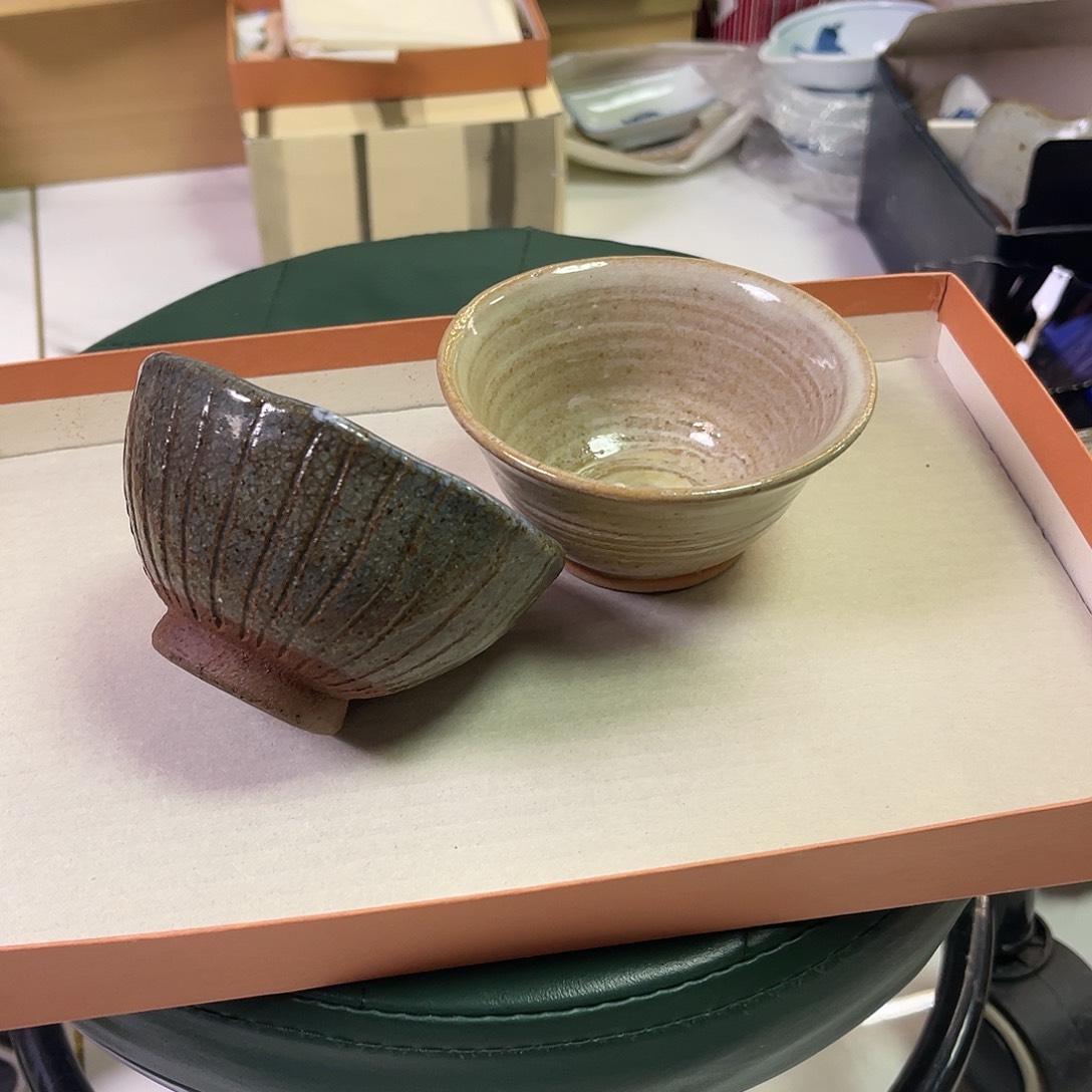 瓷片粗陶主人杯两支48