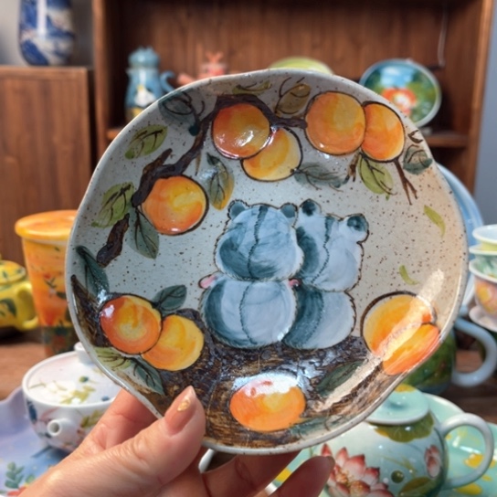 炉景德镇釉下手绘陶瓷 