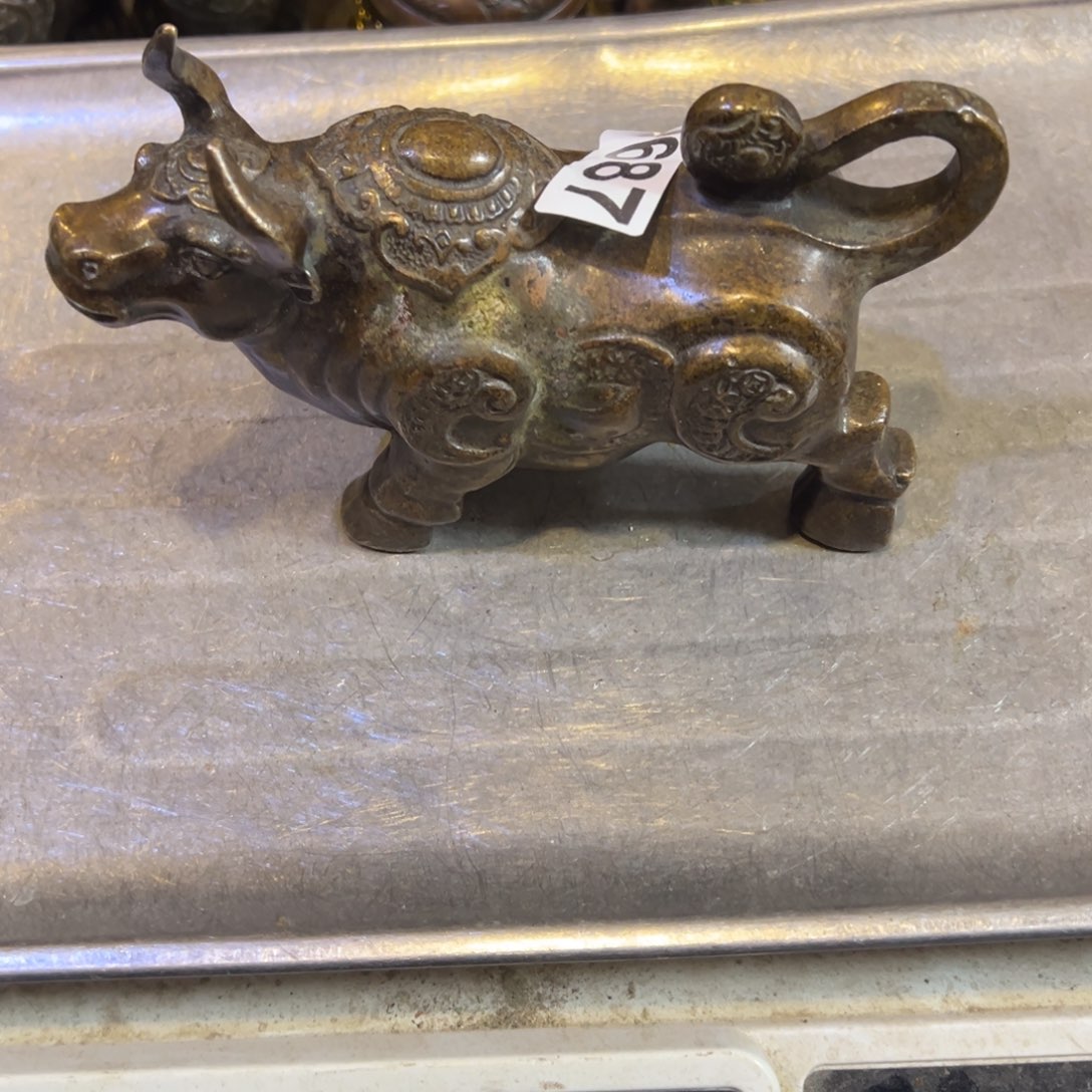 黄铜摆件，文房摆件