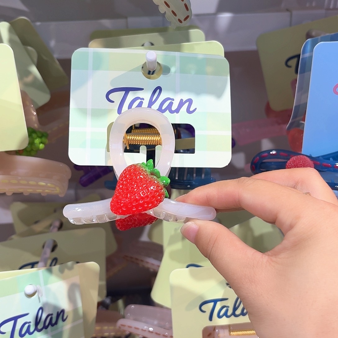 布艺铁合金草莓抓