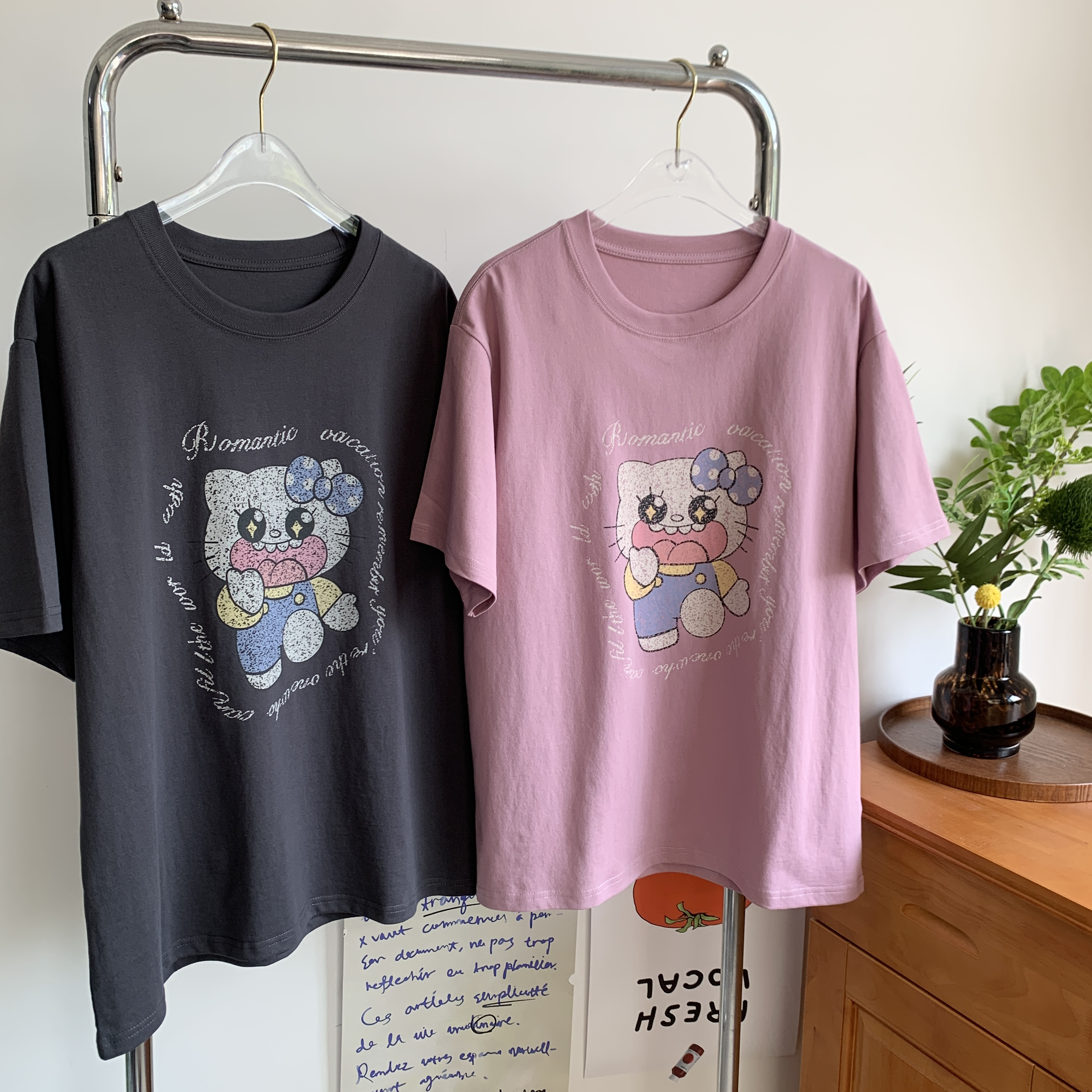 【星星眼】复古美式印花T恤