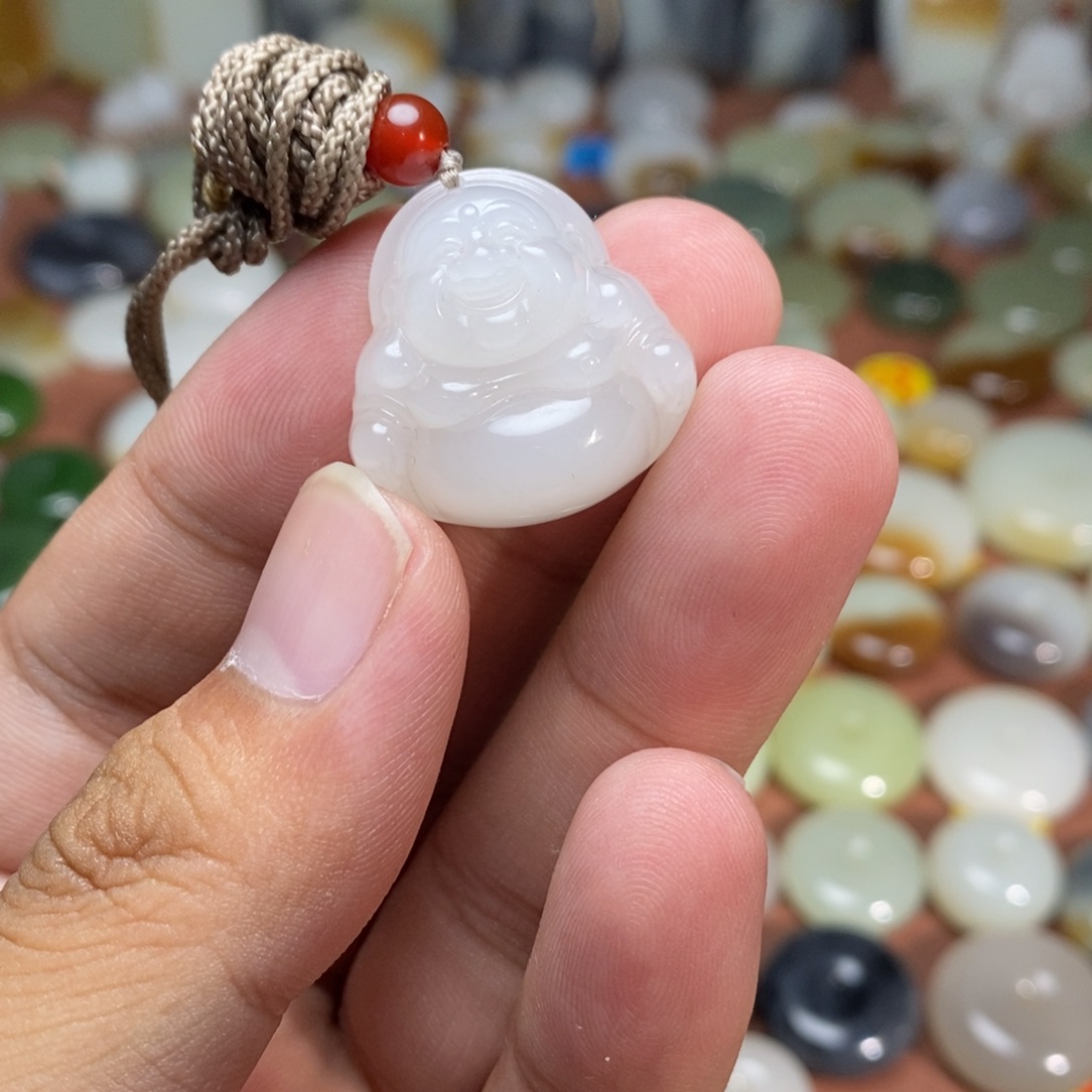 和田玉未镶嵌吊坠(不含链)