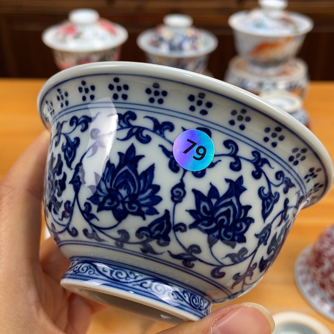 手绘现代茶具非古董