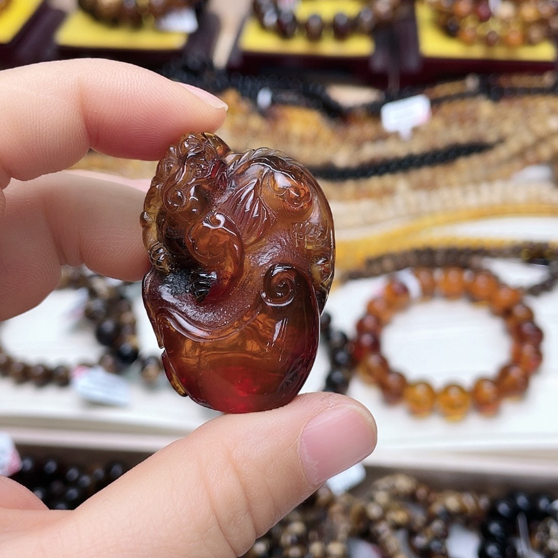 未镶嵌琥珀裸石?****大