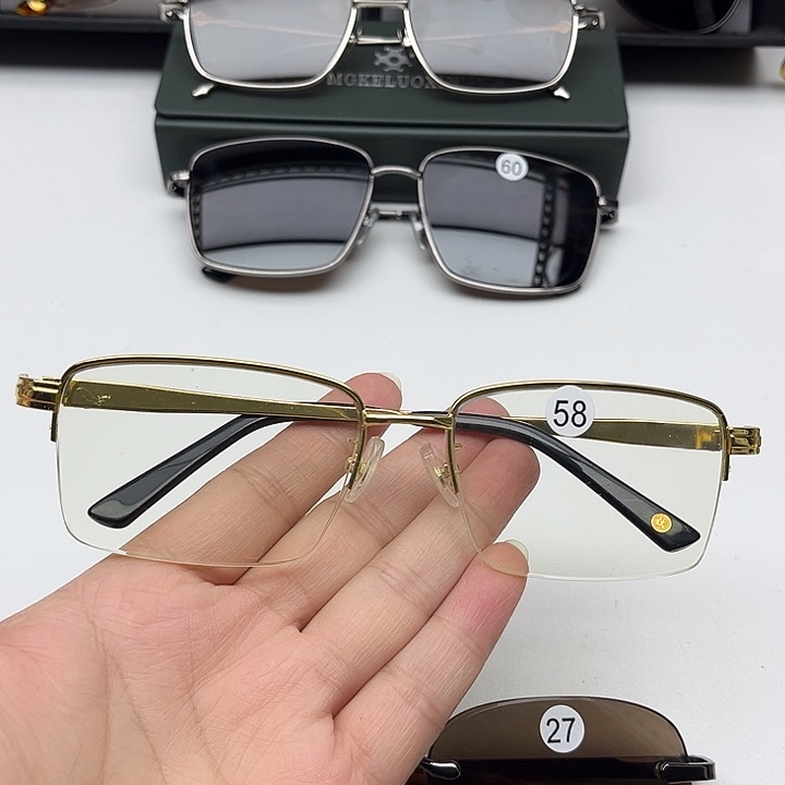 无框竹叶青半框商务，58