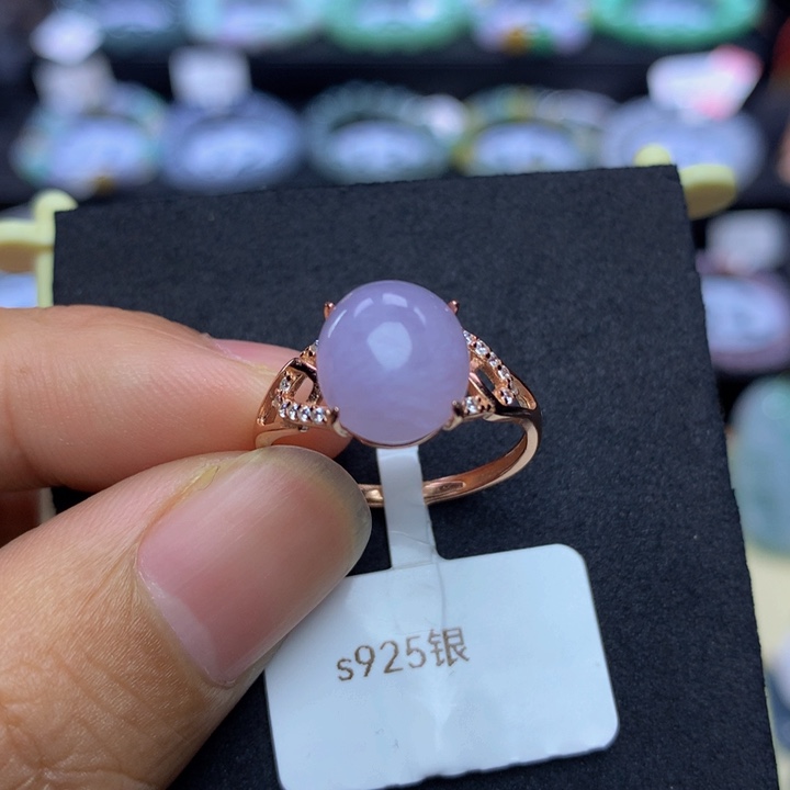 翡翠手链银S925镶嵌翡翠 