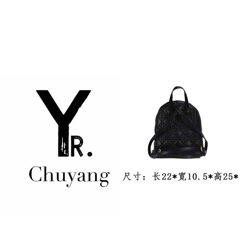 【初阳甄选】GQ-1816-黑色摩斯风千金风山系休闲风女包