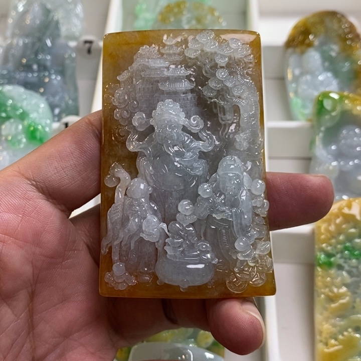 颈饰未镶嵌翡翠王****品福禄寿