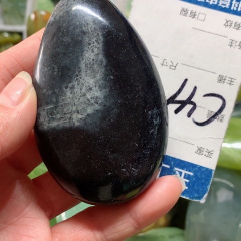 蛇纹石玉手把件未镶嵌