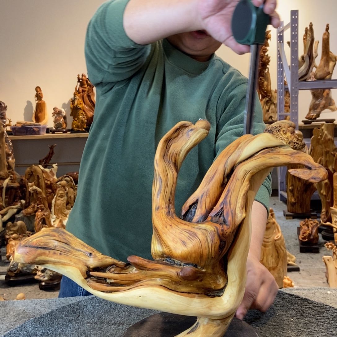 柏木（崖柏）太行崖柏根雕摆件