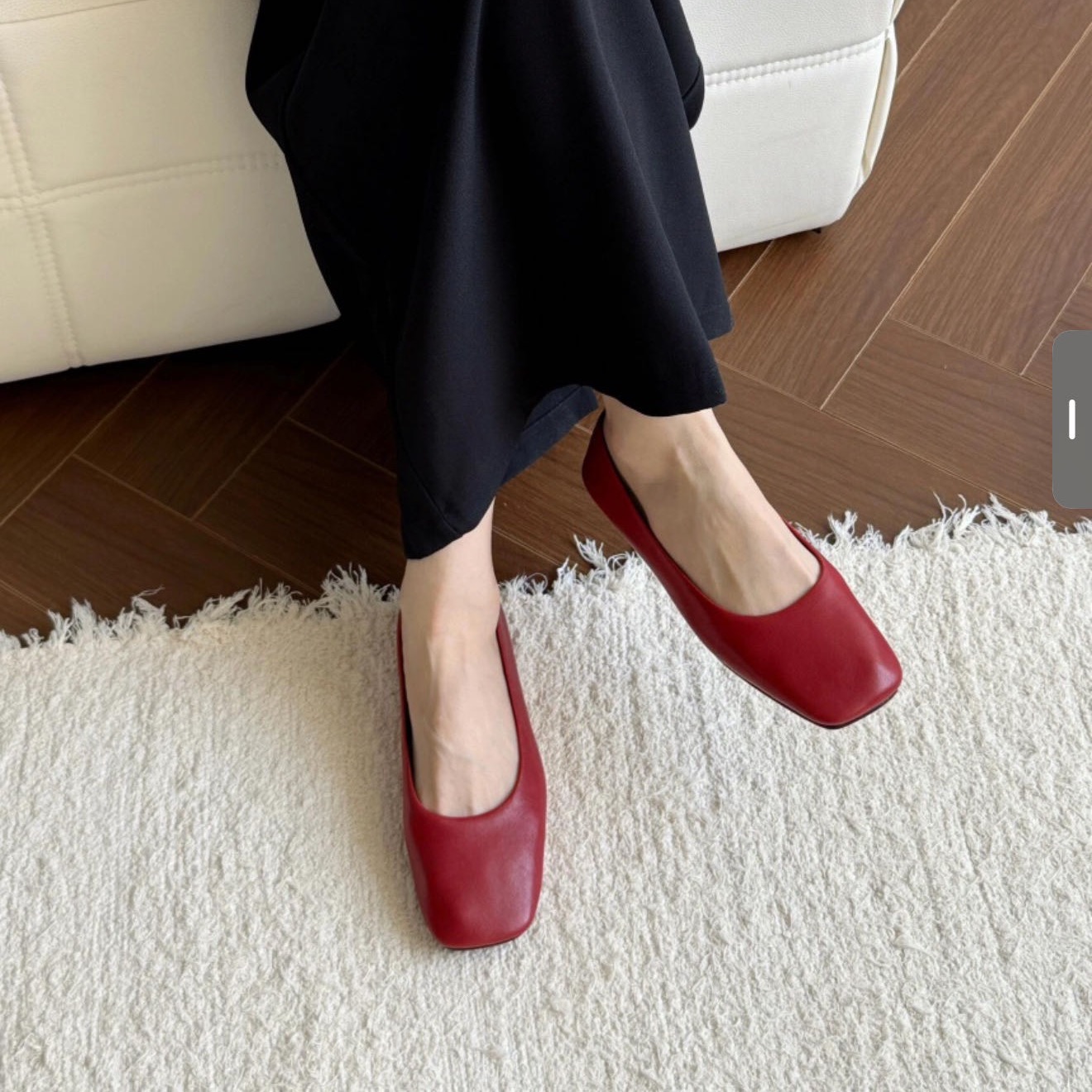 LI AJIGIRL/阿吉女·原创设计气质单鞋方头一脚蹬奶奶鞋#8867-1