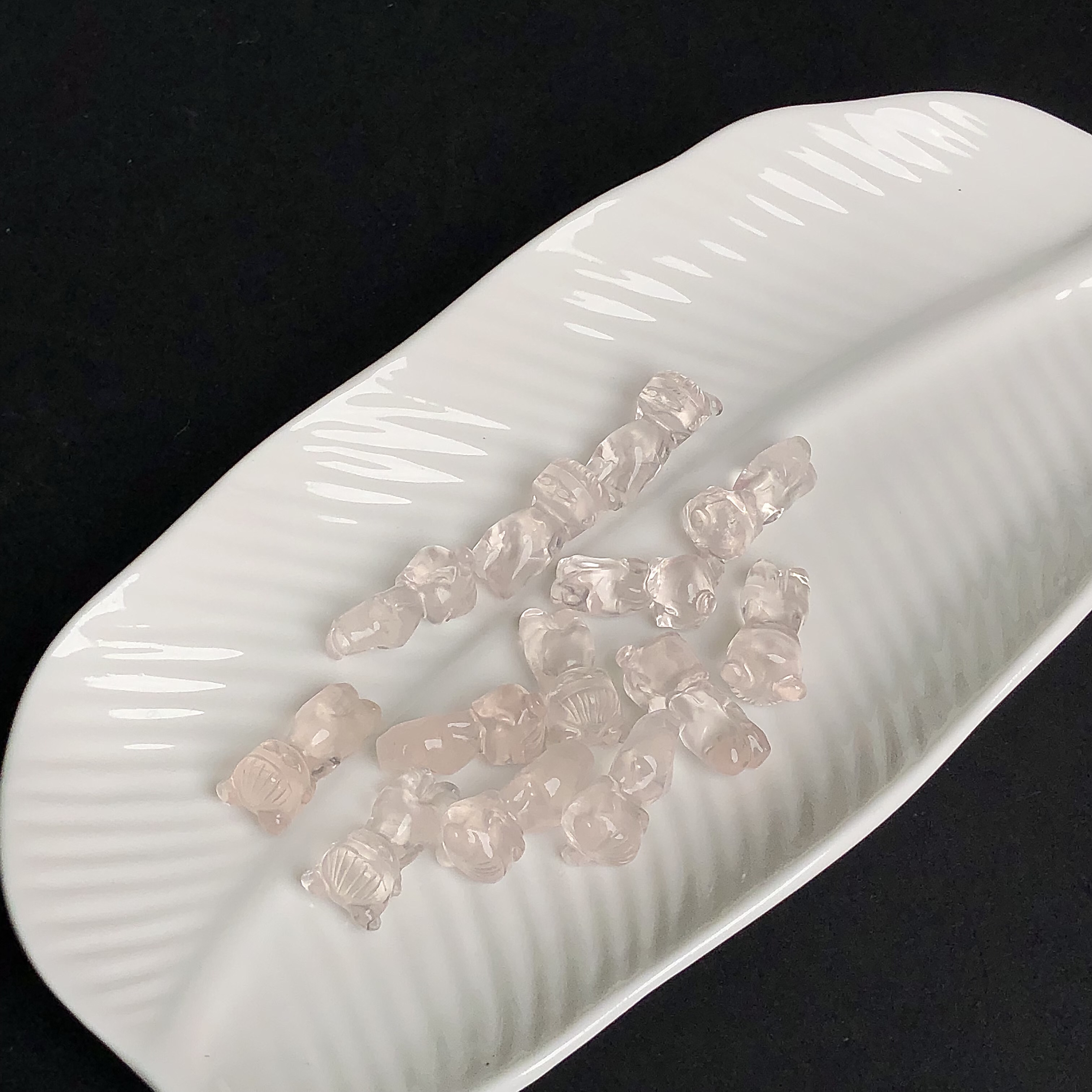 冰橘粉哪吒雕刻件XQ38多样性发其一
