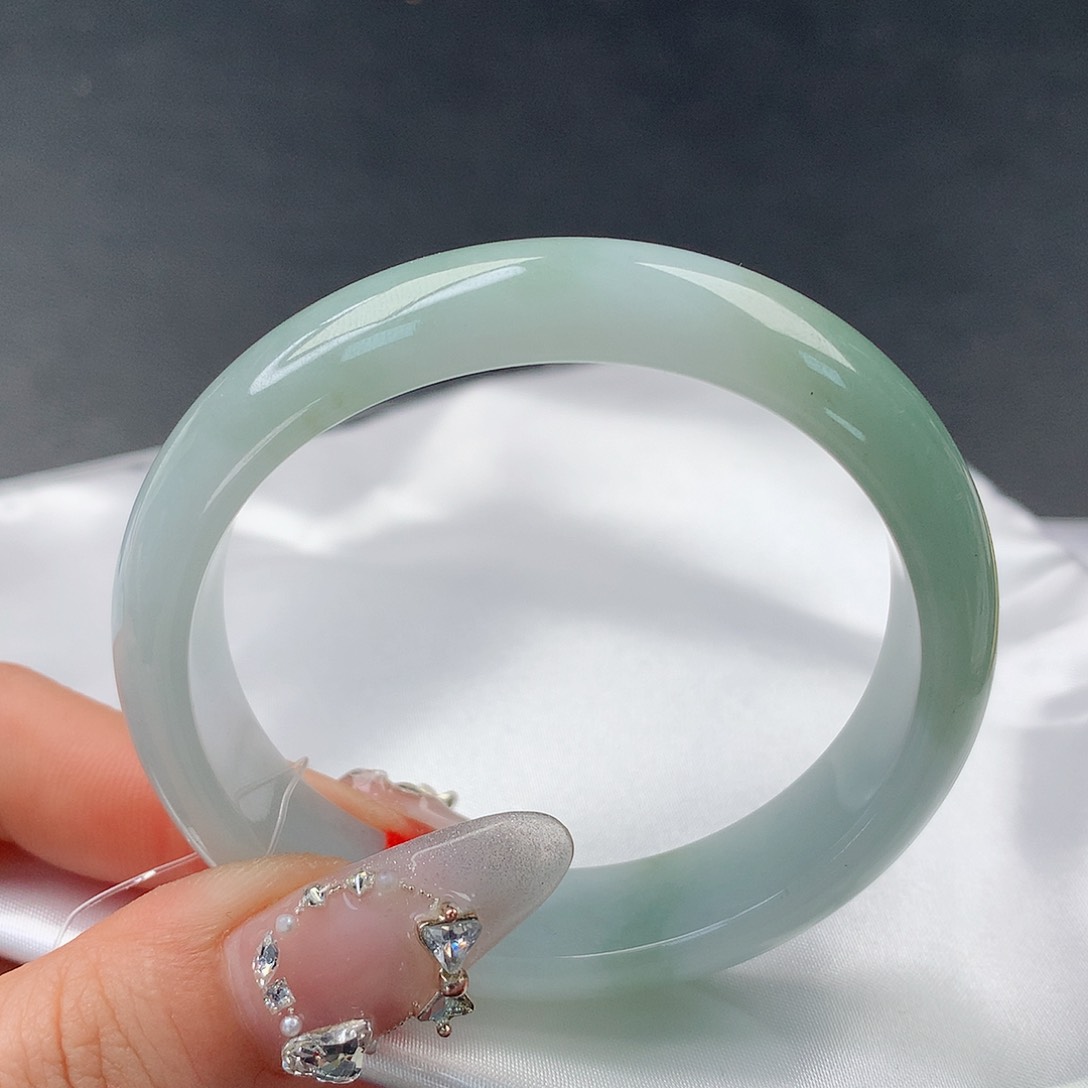 翡翠手镯未镶嵌39贵妃53.6