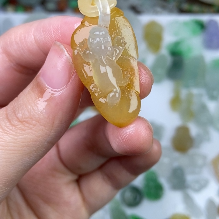 定制翡翠未镶嵌叶子