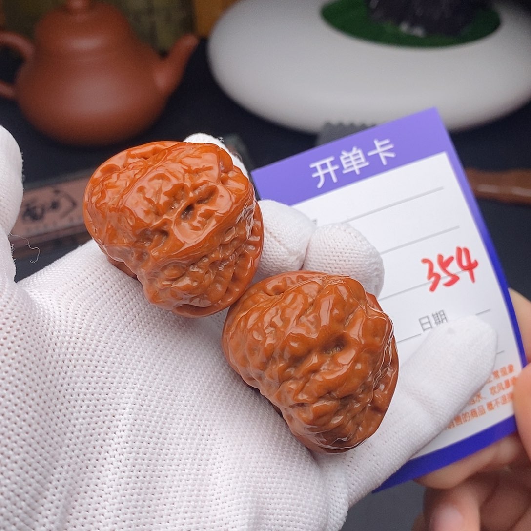 文玩核桃把件40蛤蟆头354