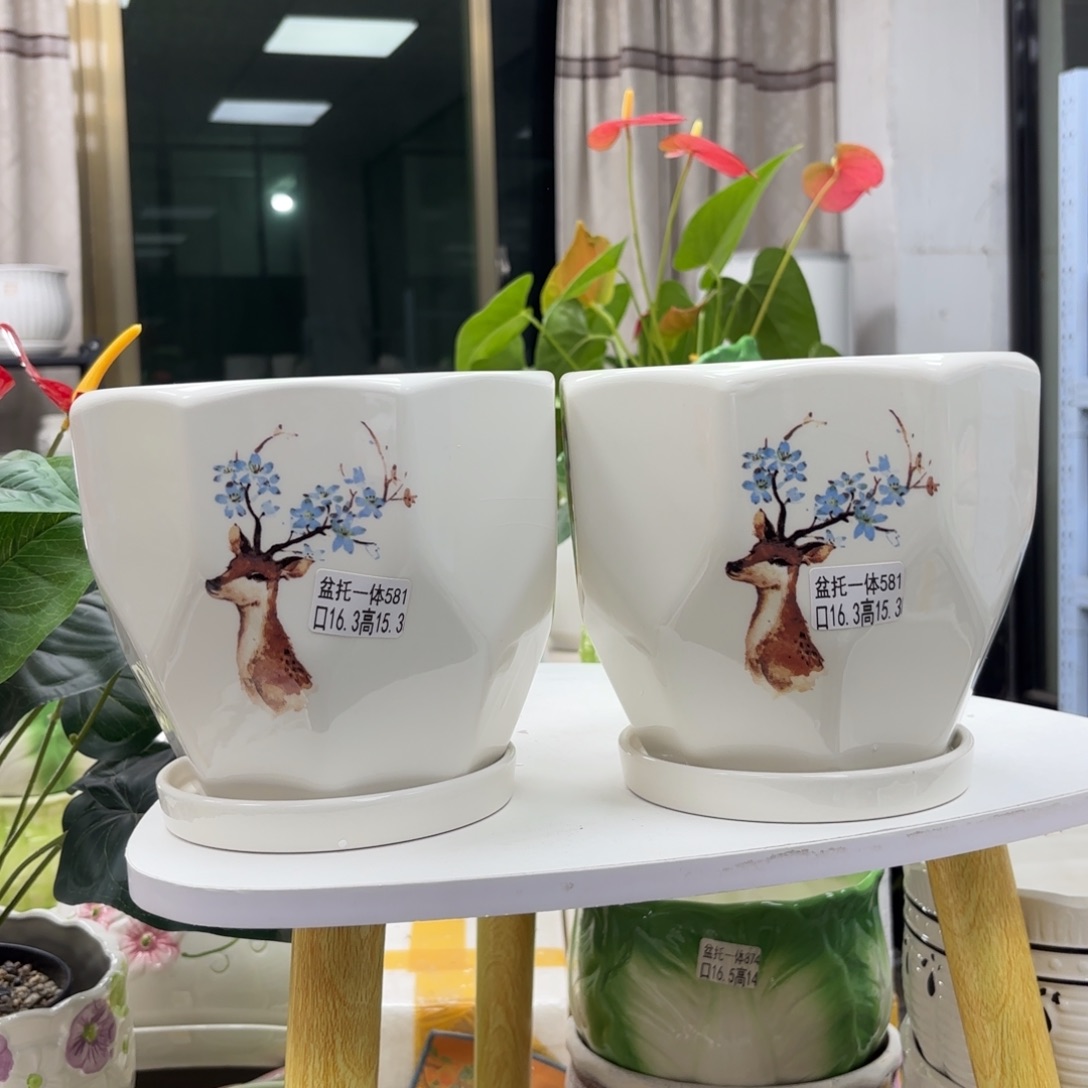 @夏西陶瓷花盆@@5581