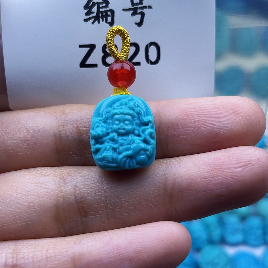 绿松石珠宝奇石银S925镶嵌