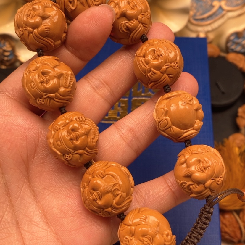 【闪购商品】橄榄核手串木****爹橄榄手工雕刻工艺