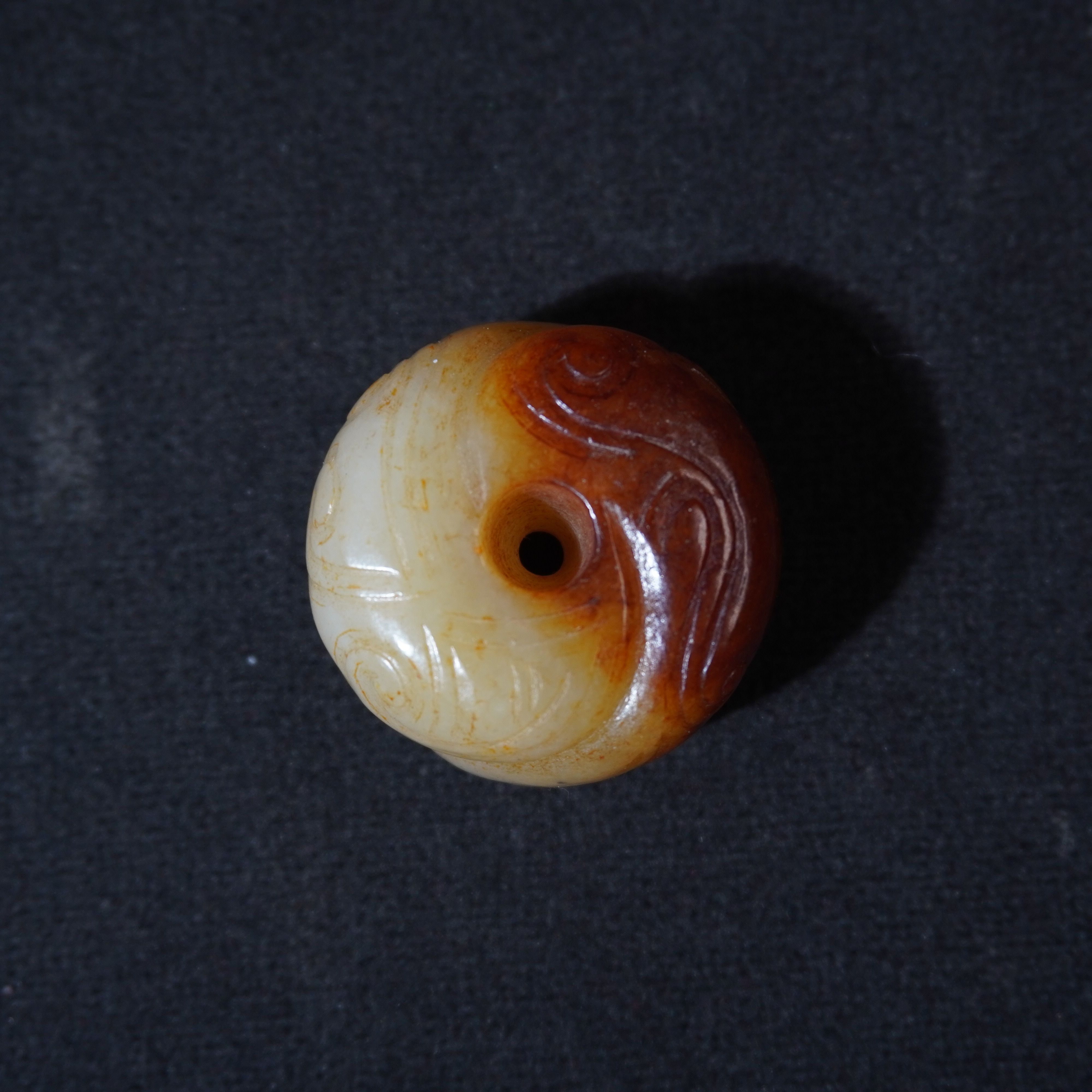 7SL59 清  和田玉单珠吊坠