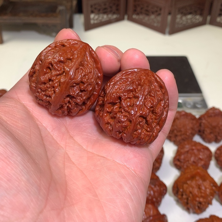 文玩核桃把件粗筋16