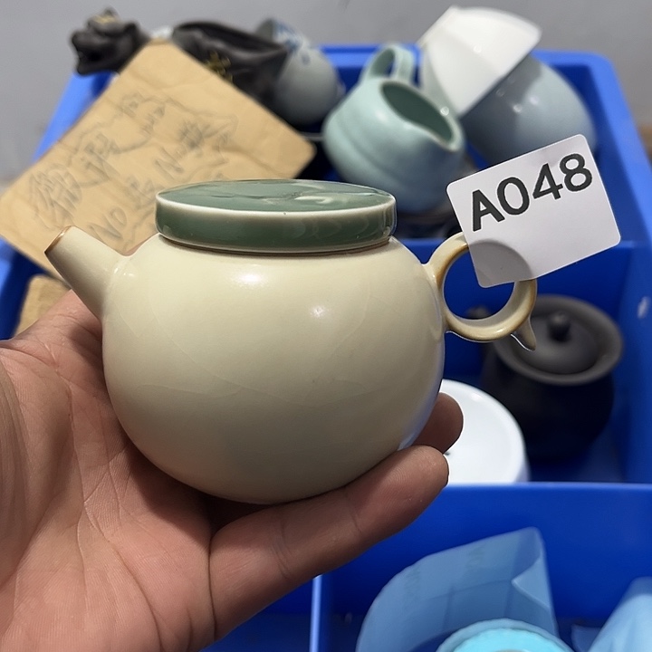 斧***柄茶具默认微瑕瓷器、茶具、壶、摆件，介意勿拍 
