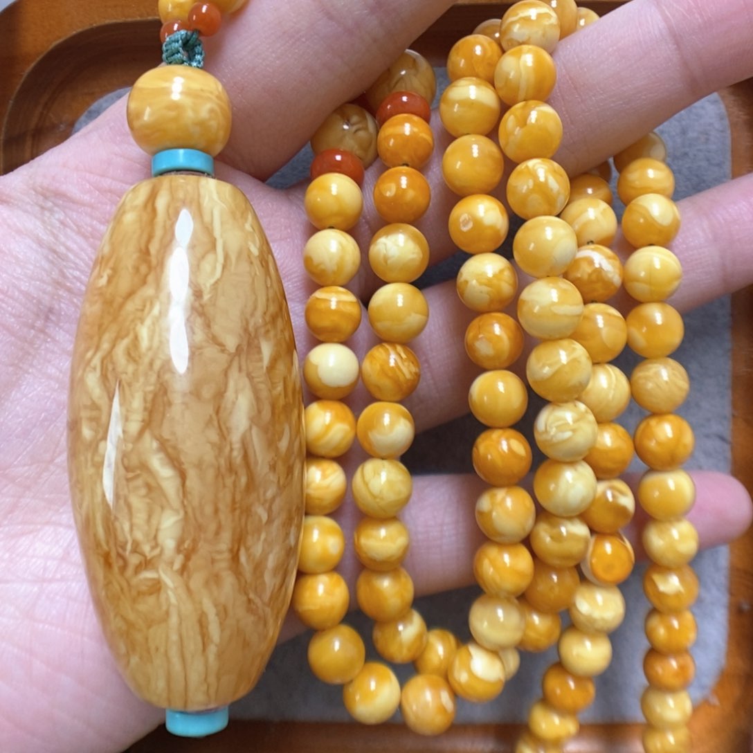 蜜蜡项链未镶嵌蜜蜡吊坠