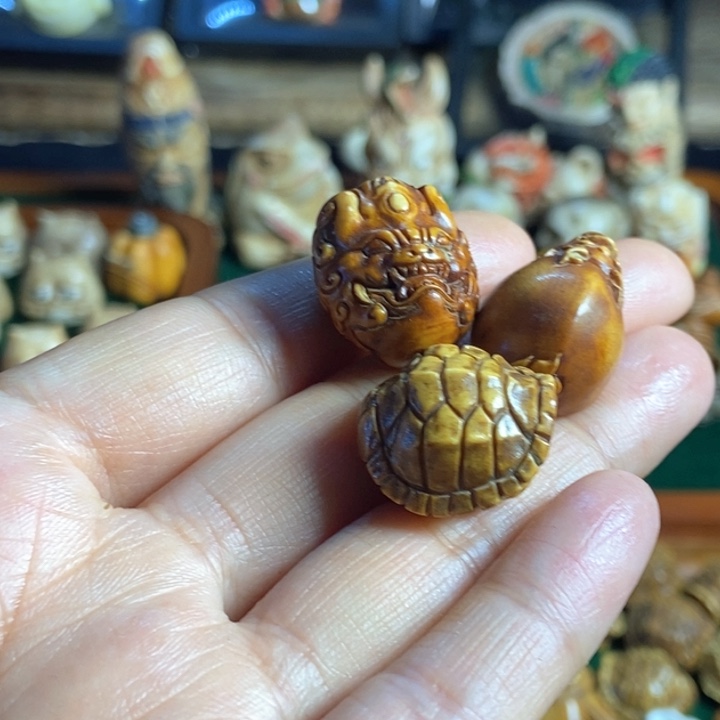 磊配饰鹿角雕刻三个一起